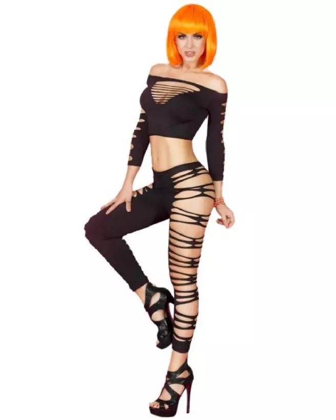 Top et legging noir Chilirose taille unique pour style élégant et confort optimal-1