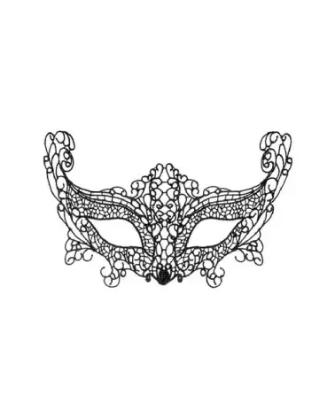 Masque La Muettes Noir élégant de Maskarade pour bal masqué-1