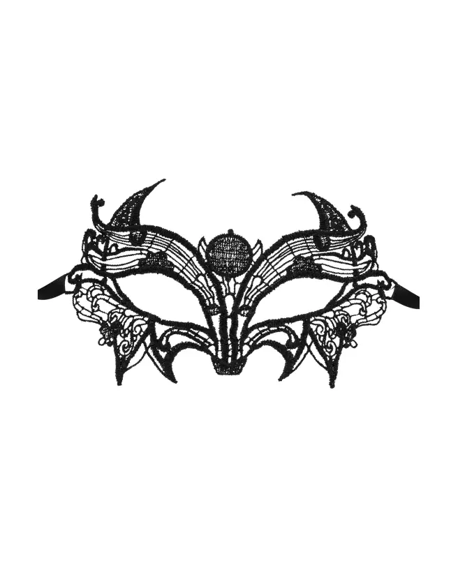 Image du Masque Vénitien Astre Noir T.U par Maskarade, idéal pour costumes élégants et soirées masquées-1