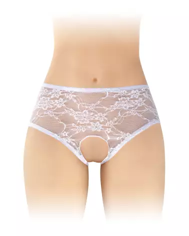 Culotte ouverte Amanda blanc Fashion Secret lingerie sexy-1