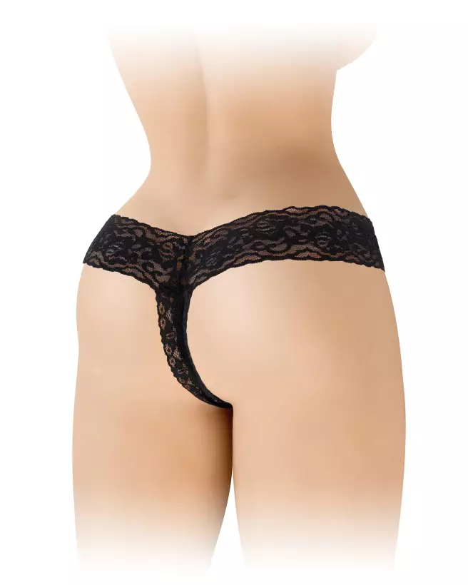 String Ouvert Anita Noir Fashion Secret, Lingerie Érotique Taille Unique-3