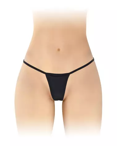 Micro String Melinda Noir Fashion Secret - Lingerie Élégante et Confortable-1