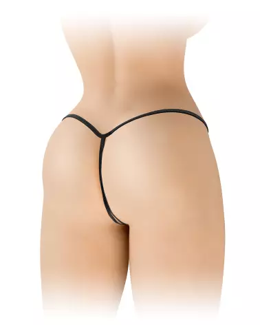 String Ouvert Sandra Noir Fashion Secret en taille unique, lingerie sexy et élégante-3