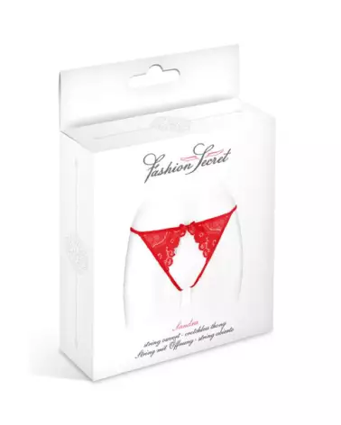 String Ouvert Sandra Rouge Fashion Secret, Lingerie Érotique-2