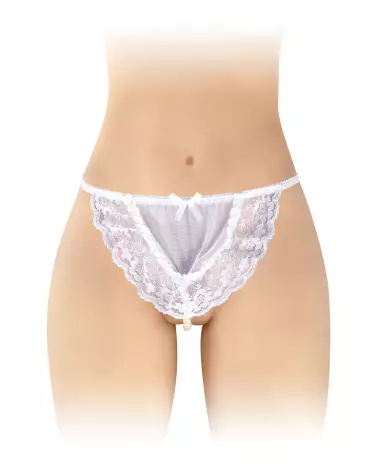 Image du String Culotte & Shorty STG PERLE KATIA BLANC de Fashion Secret, lingerie élégante et confortable-1