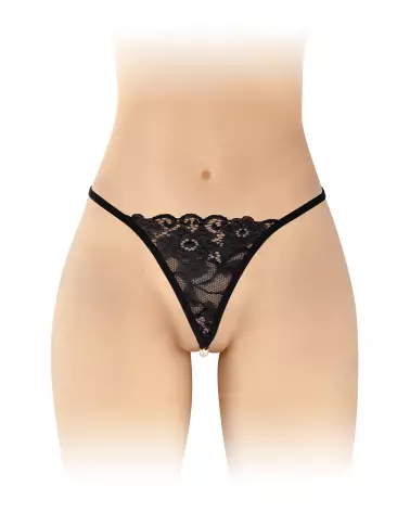 String Perle Venusina Noir Fashion Secret, lingerie élégante et confortable-1