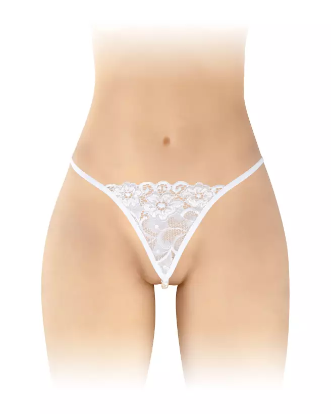 String Perle Venusina blanc Fashion Secret en taille universelle, lingerie élégante et confortable-1