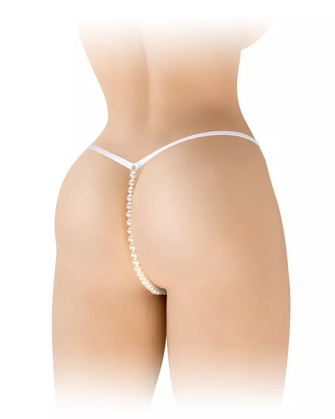 String Perle Venusina blanc Fashion Secret en taille universelle, lingerie élégante et confortable-2