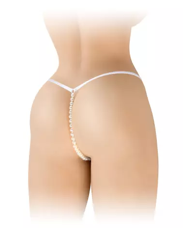 String Perle Venusina blanc Fashion Secret en taille universelle, lingerie élégante et confortable-2