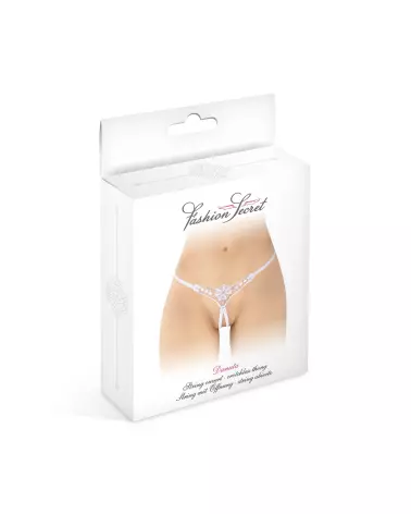 Image String Ouvert Danuta Blanc Fashion Secret - Lingerie Séduisante Taille Unique-2