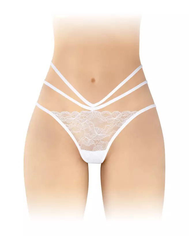 Culotte ouverte Nadia blanc Fashion Secret en taille unique-1