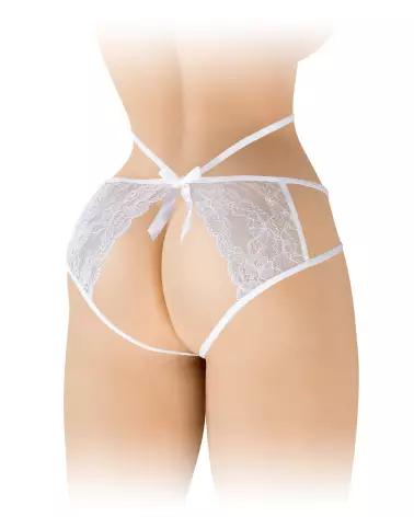Culotte ouverte Nadia blanc Fashion Secret en taille unique-2