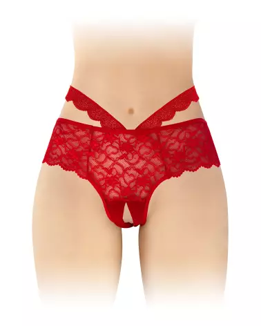 Photo de la culotte ouverte Marie Rouge Fashion Secret en taille unique-1