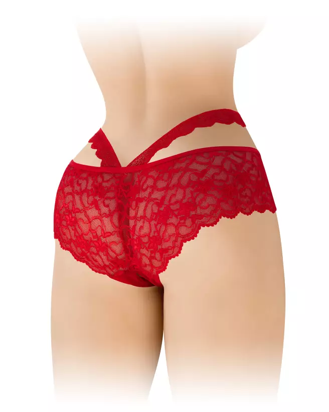 Photo de la culotte ouverte Marie Rouge Fashion Secret en taille unique-3