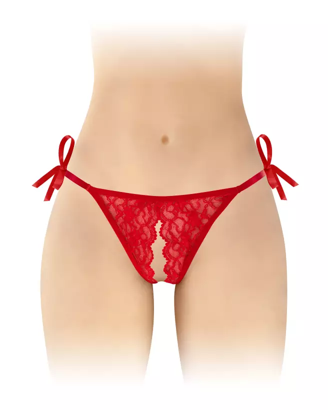 String Stella Rouge Fashion Secret - Lingerie ouverte et séduisante-1