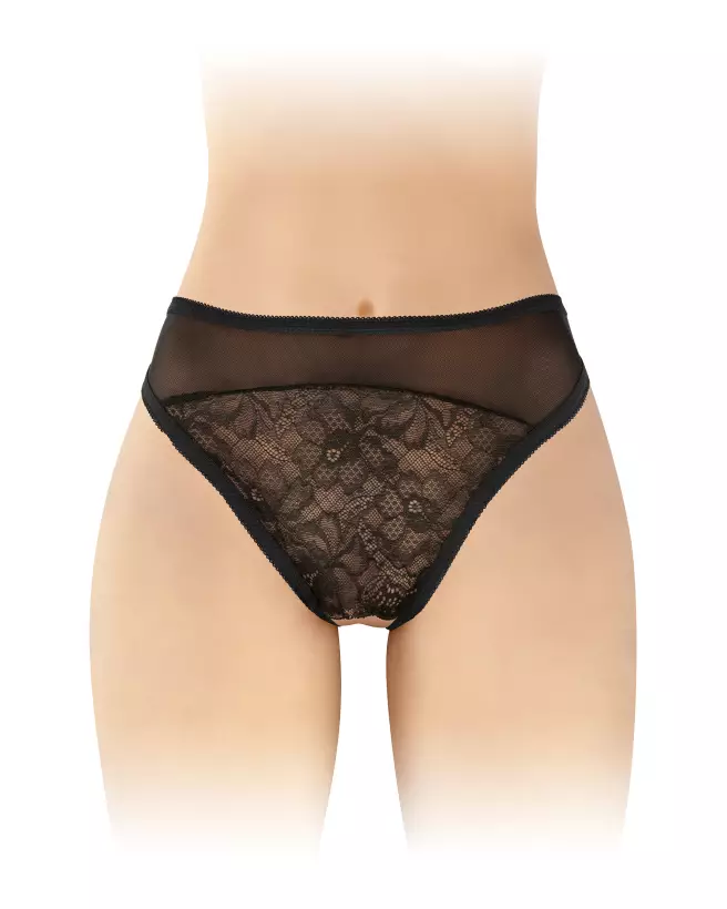 Culotte ouverte Ava noir Fashion Secret en lingerie sexy-1