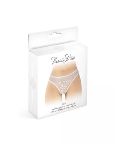 Culotte ouverte Ava blanche Fashion Secret lingerie sexy et élégante-2