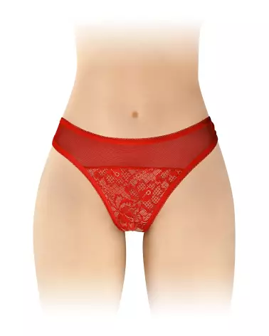 Photo de la culotte ouverte Ava rouge Fashion Secret en taille unique-1