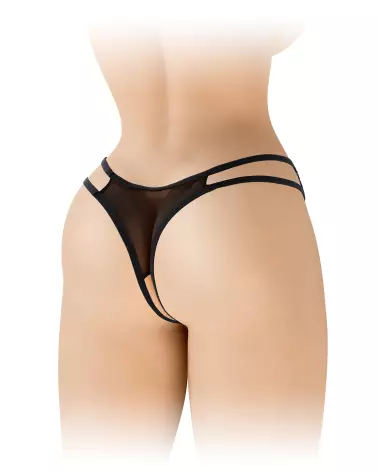 String Victoria Noir Fashion Secret, lingerie sexy ouverte-3