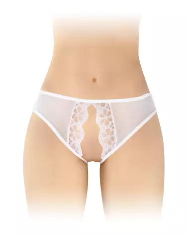 Culotte ouverte Ambre blanc Fashion Secret lingerie sexy-1