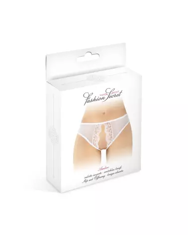 Culotte ouverte Ambre blanc Fashion Secret lingerie sexy-2