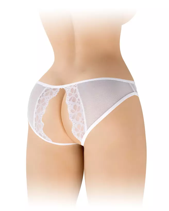 Culotte ouverte Ambre blanc Fashion Secret lingerie sexy-3
