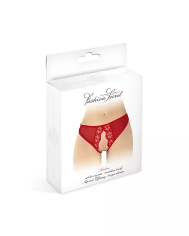 Culotte ouverte Ambre Rouge Fashion Secret en taille unique-2