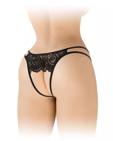 Photo de la culotte ouverte Annette noir Fashion Secret, lingerie élégante et sexy-3