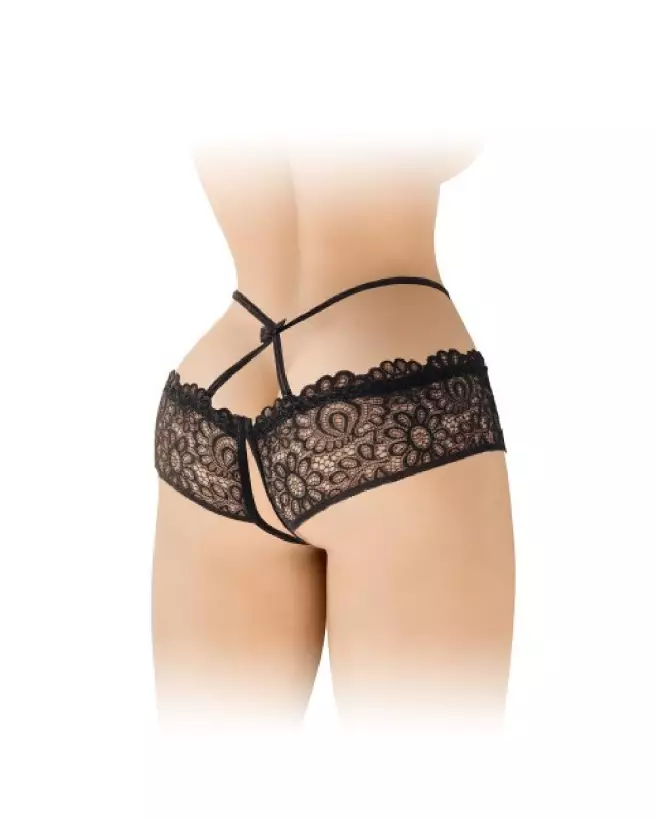 Culotte ouverte Celia noir Fashion Secret en lingerie sexy-1