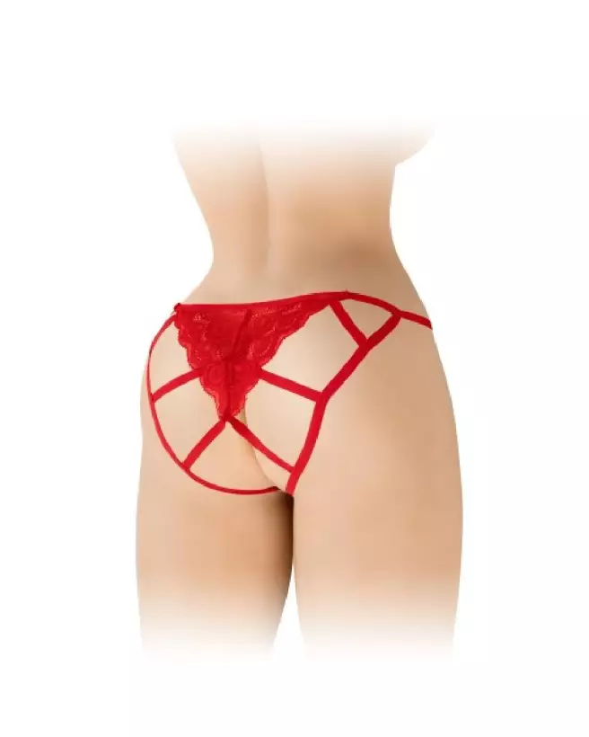 Culotte ouverte Zoe rouge Fashion Secret en taille unique-1
