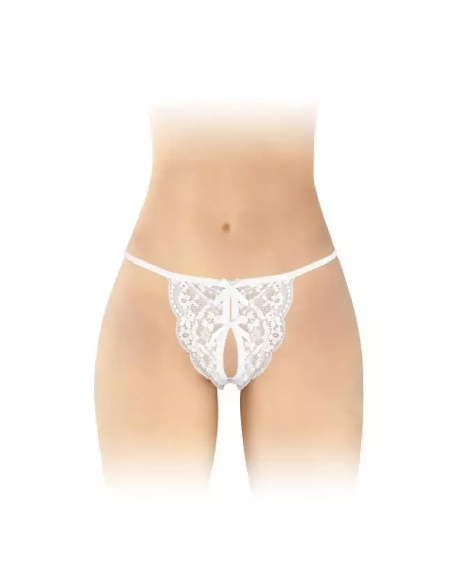 Culotte ouverte Cindy blanche Fashion Secret en taille unique-1