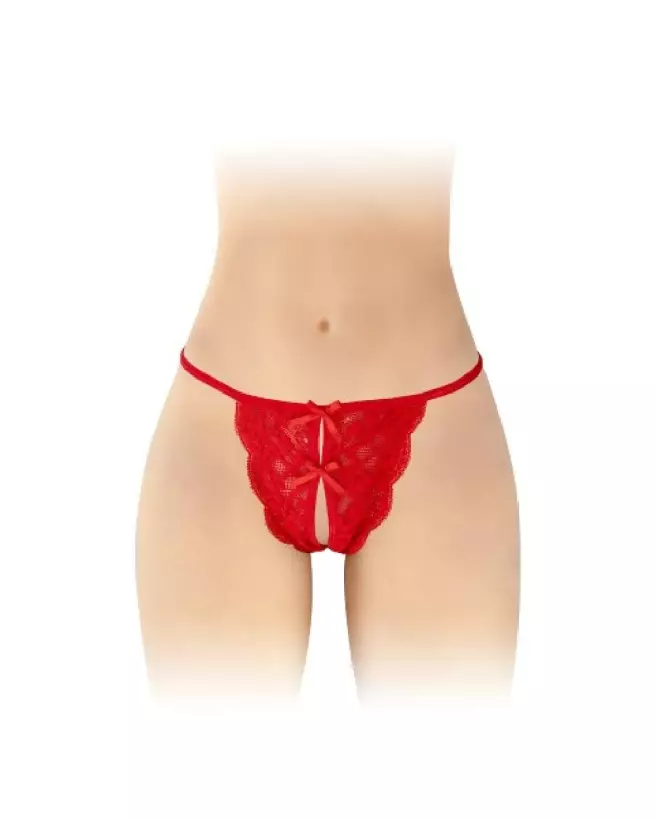 Culotte ouverte Cindy rouge Fashion Secret en taille unique-1