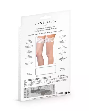 Photo des Bas Bruna T4 Blanc par Anne Dales en coton de qualité-3