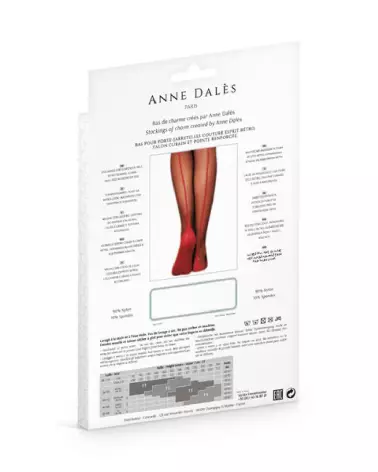 Image des bas Flora T4 Noir/Rouge par Anne Dales, style élégant et confortable-4