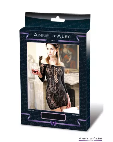 Robe Fetish Dinner Noir XL Anne Dales pour soirée élégante-2