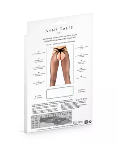 Collant Ouvert Flavia Noir Taille T4 par Anne Dales-5