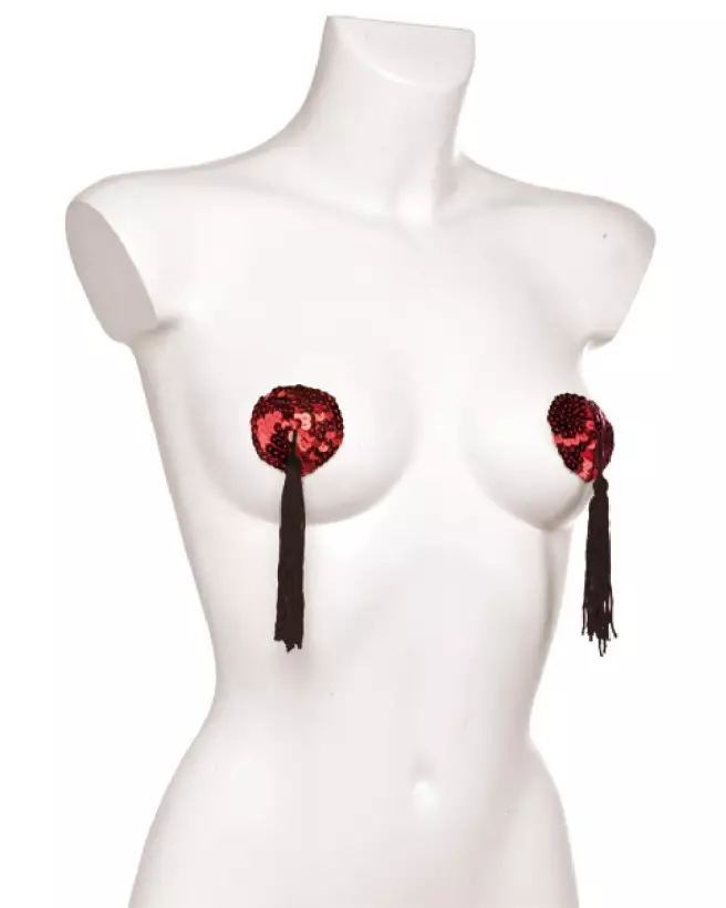 Cache-tétons rouges PARIS HOLLYWOOD taille universelle confort optimal-1