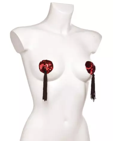 Cache-tétons rouges PARIS HOLLYWOOD taille universelle confort optimal-1