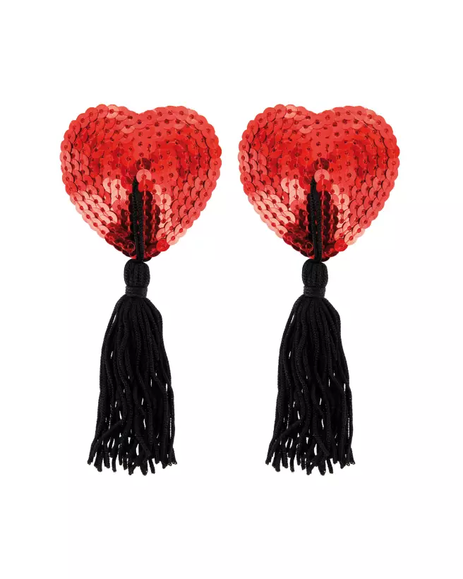 Cache Tetons Rouge Pompom de Paris Hollywood pour une touche de séduction-1