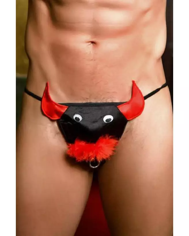 Image String Taureau Noir Paris Hollywood Taille Unique Homme-1
