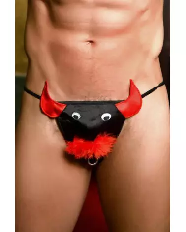Image String Taureau Noir Paris Hollywood Taille Unique Homme-1