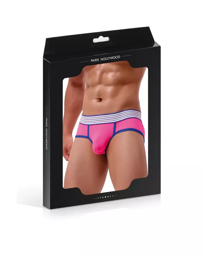 Jockstrap PARIS HOLLYWOOD M116 rose taille L pour homme-2
