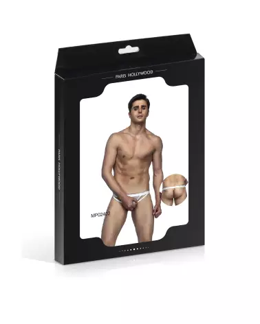 Image du String STG Homme MP02401-2 Blanc Taille Unique par Paris Hollywood-2