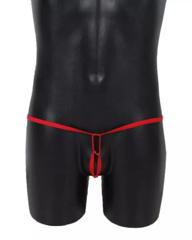 Image du String STG Homme MP053 Rouge de Paris Hollywood - Lingerie Masculine Taille Unique-5