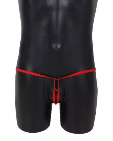 Image du String STG Homme MP053 Rouge de Paris Hollywood - Lingerie Masculine Taille Unique-5