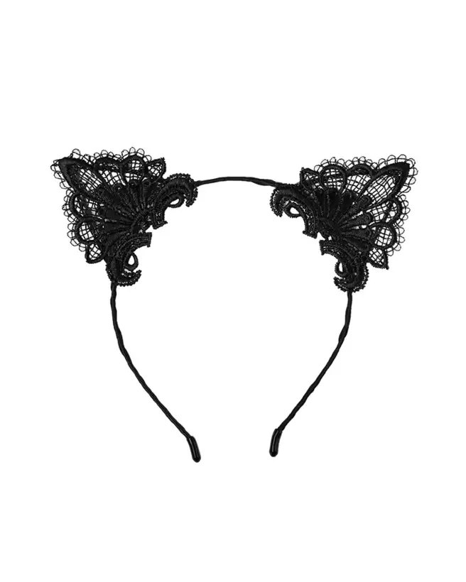 Serre-tête oreilles noires Paris Hollywood pour costume sexy-3