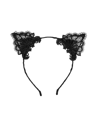 Serre-tête oreilles noires Paris Hollywood pour costume sexy-3