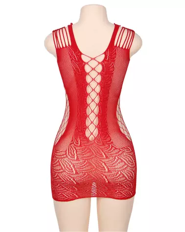 Robe rouge sexy H3161 Paris Hollywood taille unique-6