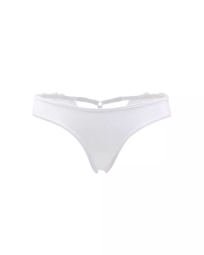 Tanga P5167 blanc Paris Hollywood taille L/XL en lingerie fine-4