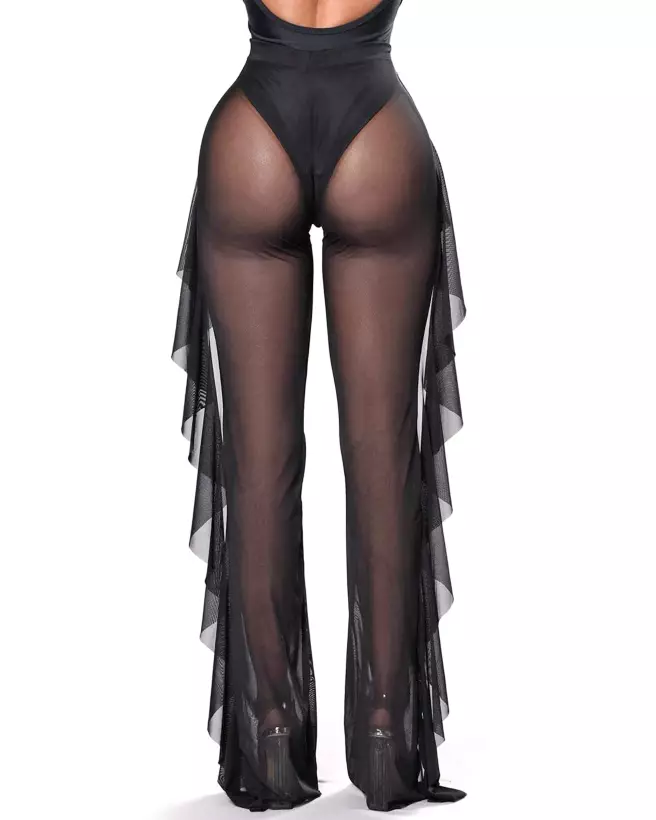 Leggings noir T3434-1 élégant Paris Hollywood-3